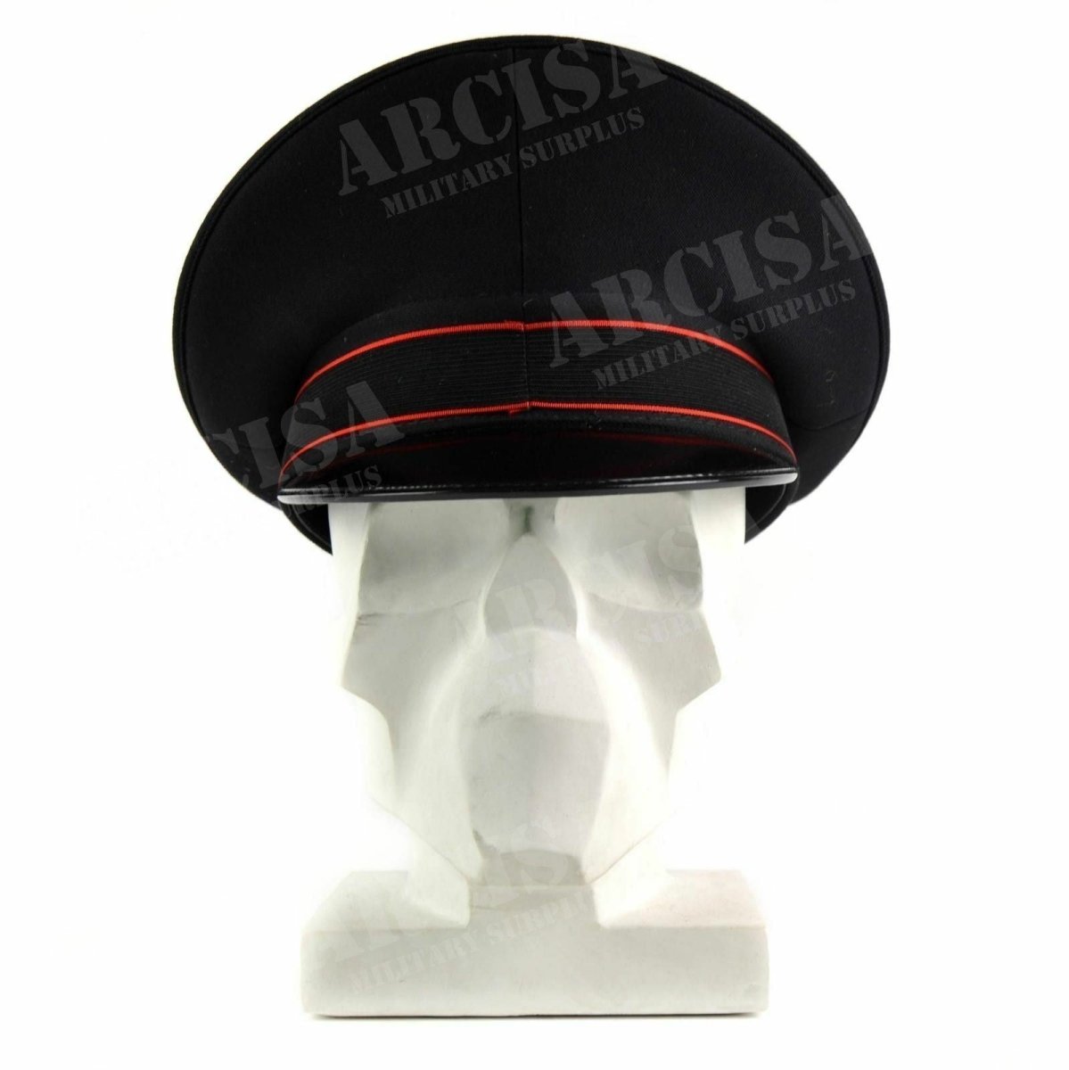 Echte Schirmmütze der italienischen Armee, Militärpolizei, Visier, Feldmütze, Schwarz, NEU