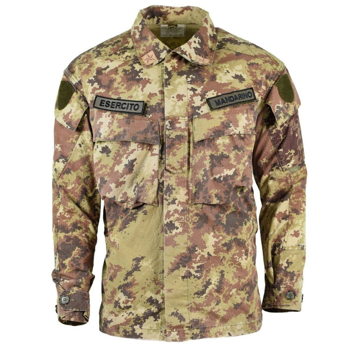 Echte italienische Armee Rip Stop Vegetato Camo ACU Jacke Kampffeldhemd Bluse – GoMilitar