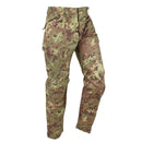 Italian military combat pants in vegetato camouflage pattern with ripstop fabric and multiple pockets