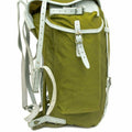 Echter norwegischer Militär-Rucksack mit Rahmen, Armee-Canvas-Leder-Rucksack