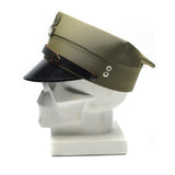 Echte polnische Militär-Schirmmütze, polnischer Armeeoffizier, Schirmmütze, Olivgrün, NEU