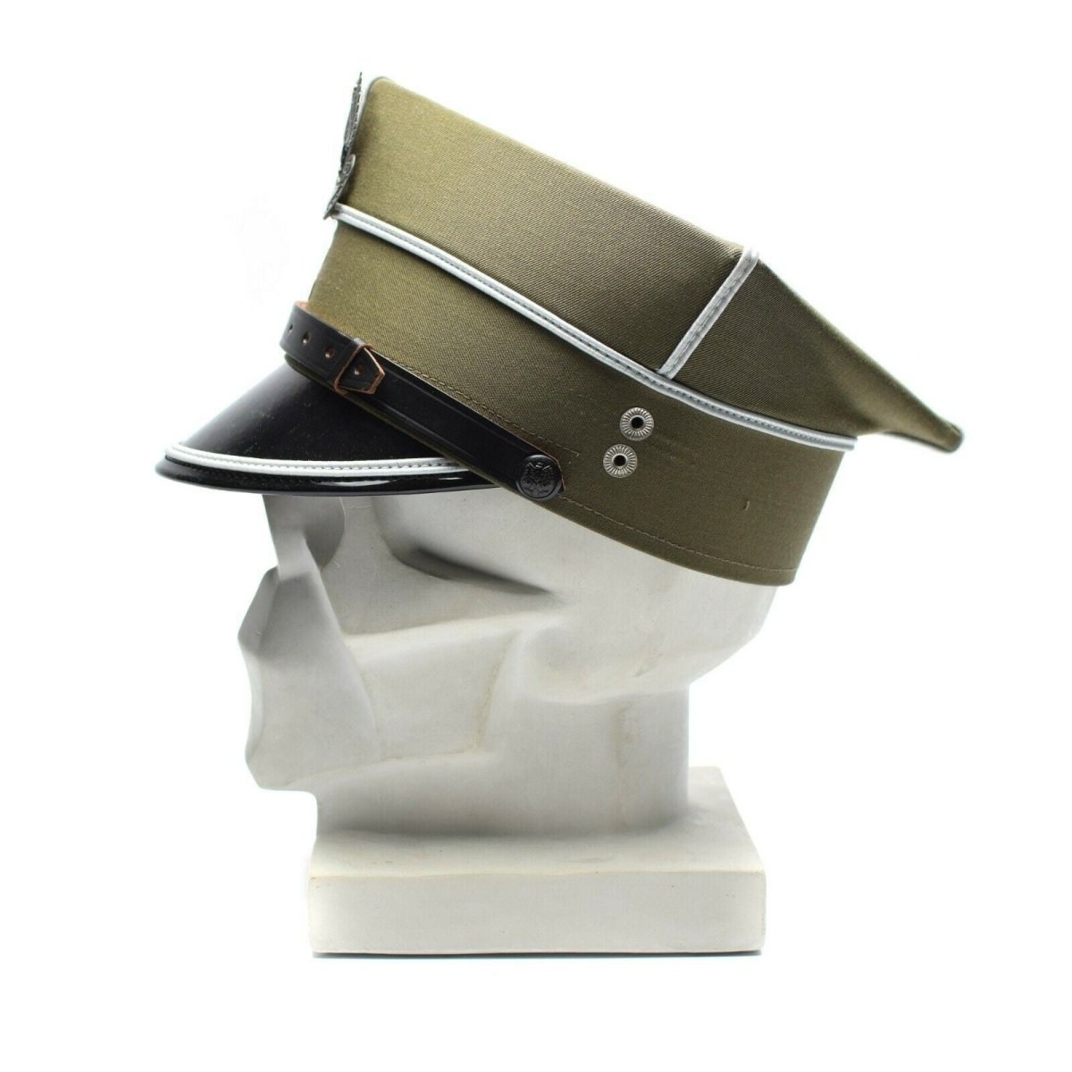 Original polnische Militär-Schirmmütze, polnischer Armeeoffizier, mit Adlerkokarde, NEU