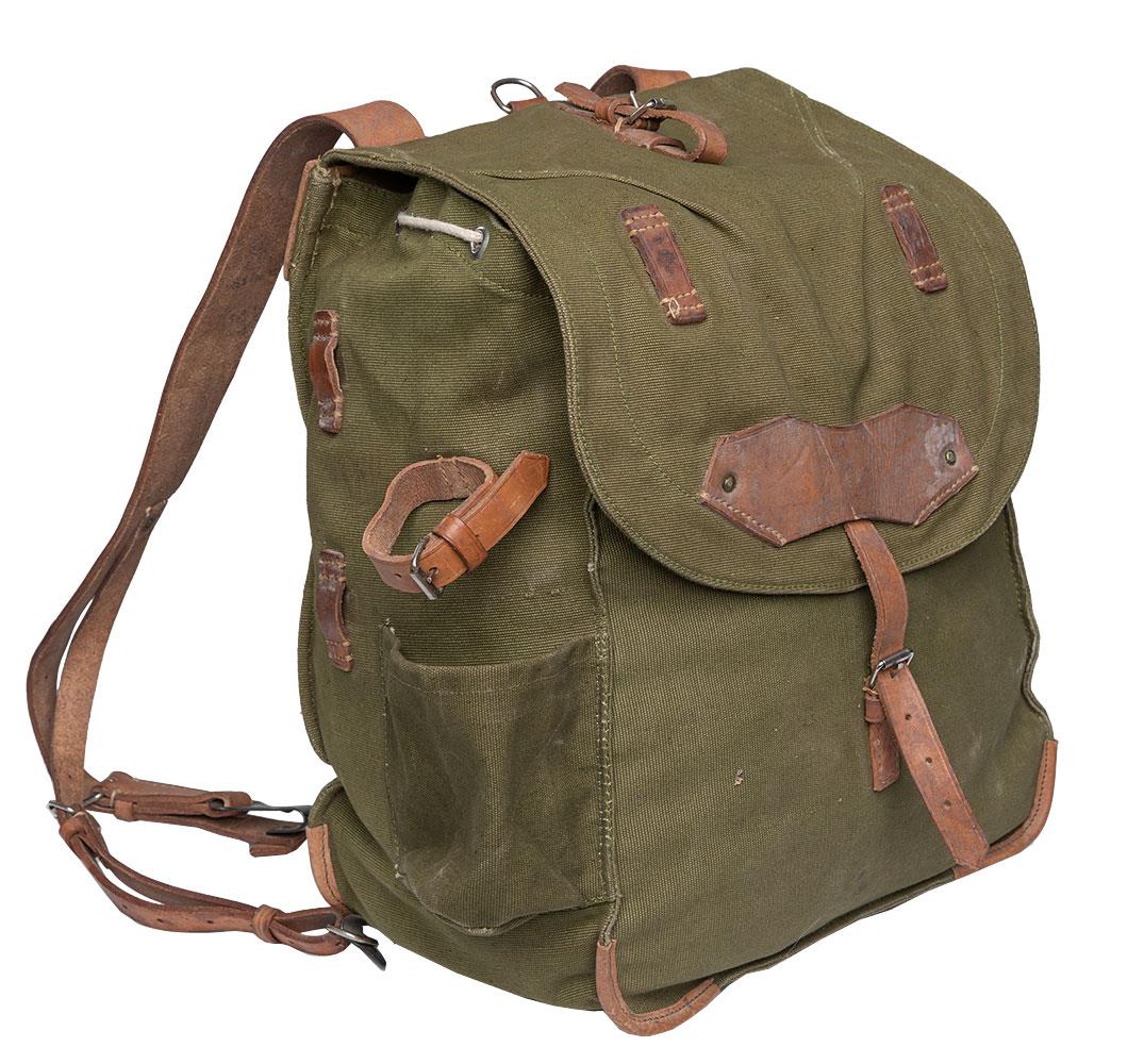 Original rumänische Armee Rucksack Tasche Militär Überschuss OD Schultergurt Canvas