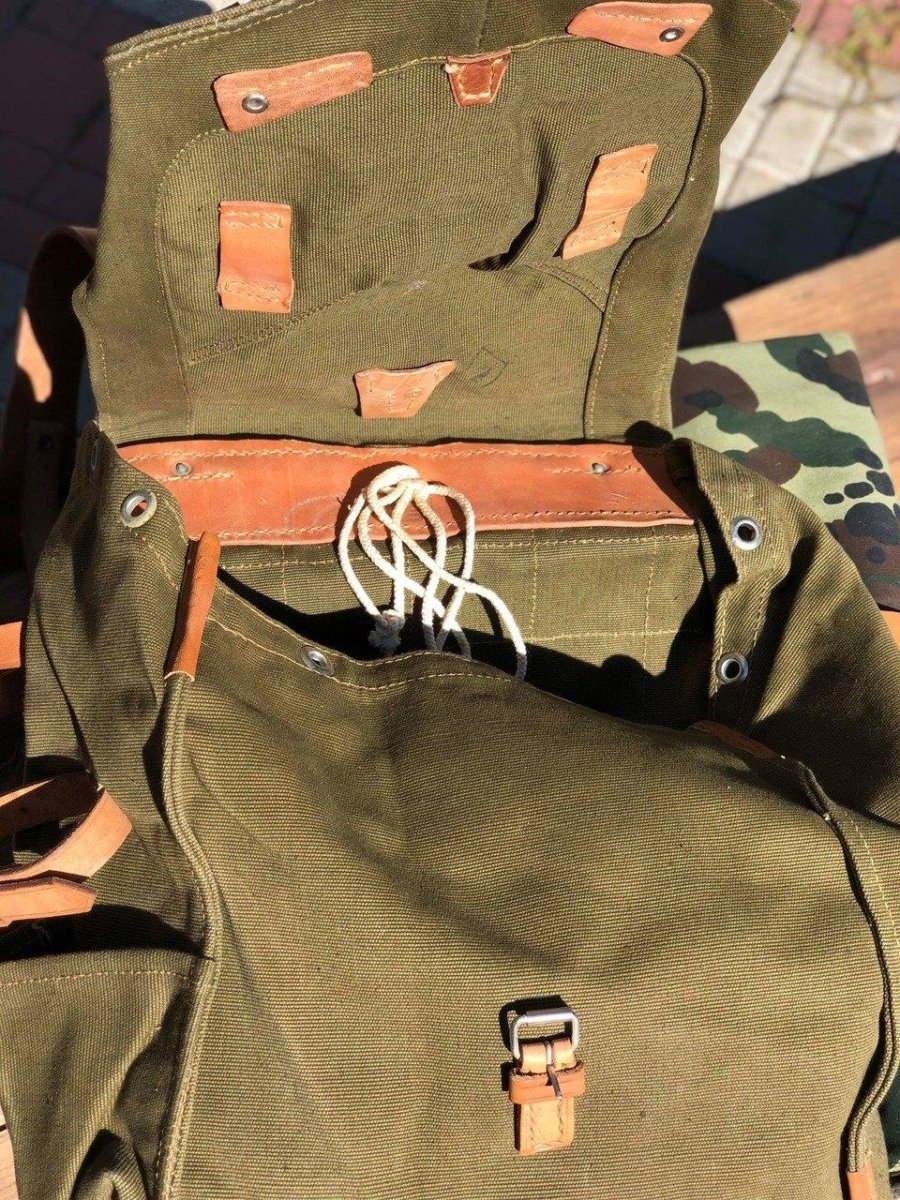 Original rumänische Armee Rucksack Tasche Militär Überschuss OD Schultergurt Canvas