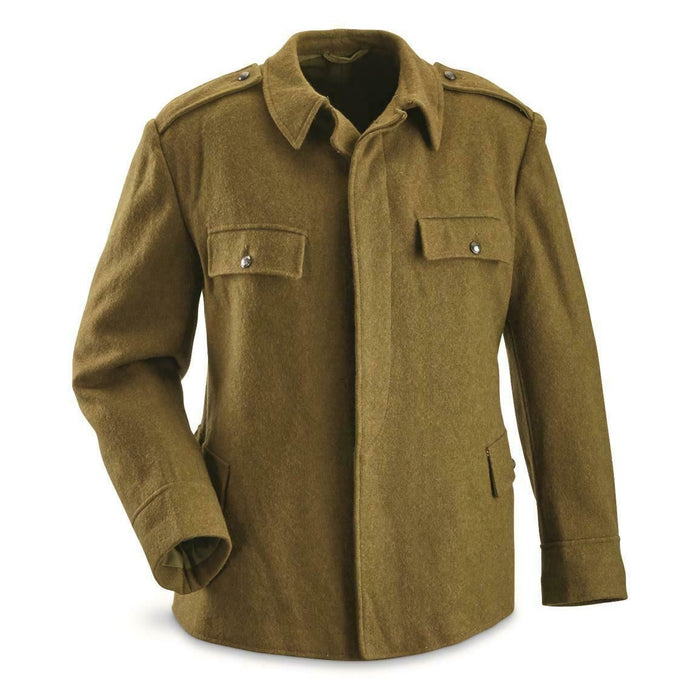 Echte rumänische Armee-Wolljacke Combat Khaki OD - GoMilitar