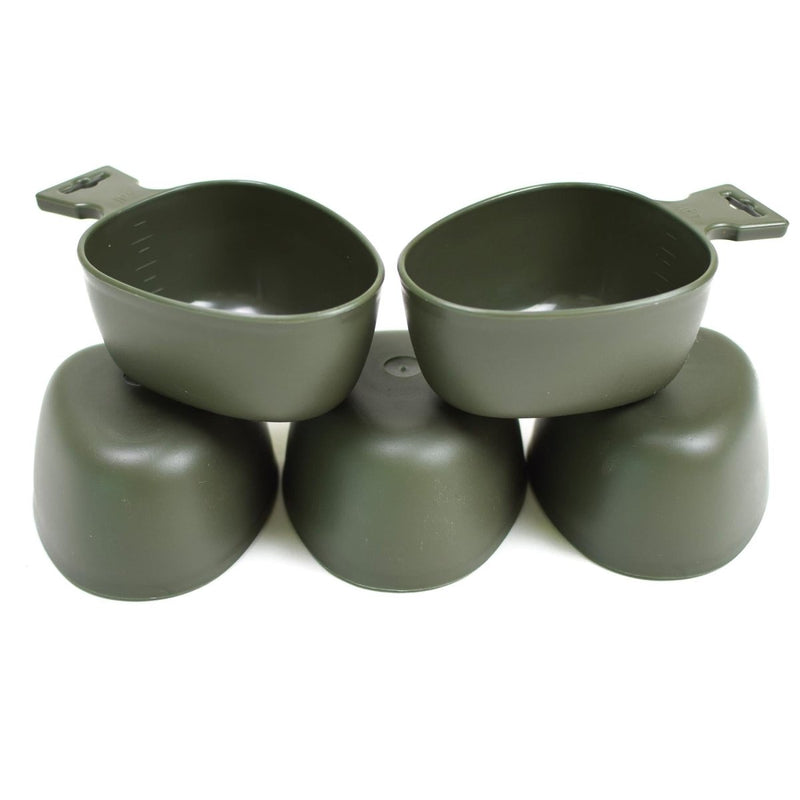 Original schwedische Armee Tasse Kunststoff Becher Trangia Kuksa Schweden Militär Ausgabe LOT