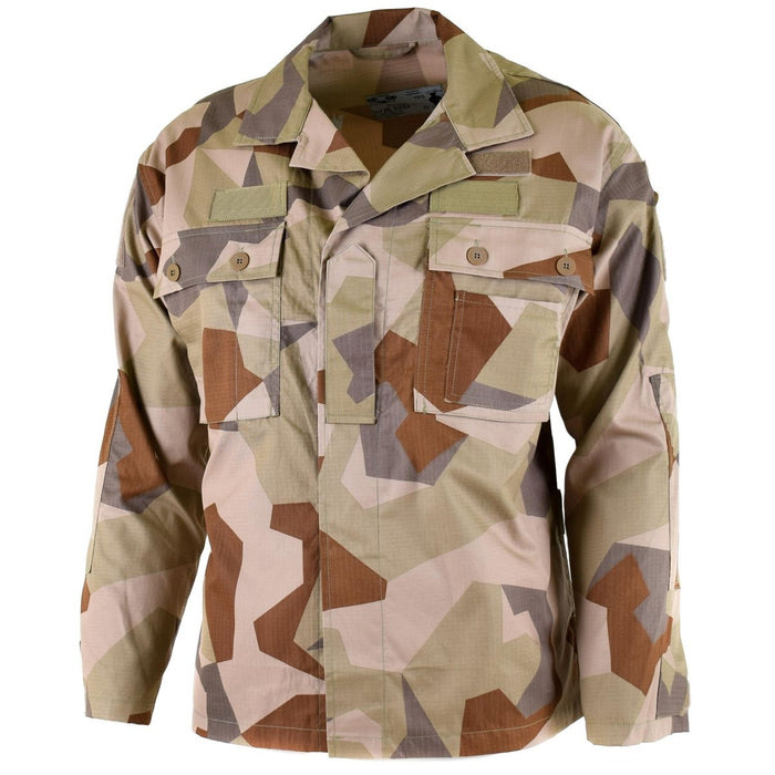 Echte M90-Jacke der schwedischen Armee, leichtes Hemd mit Wüstentarn-Feldtruppen, NEU – GoMilitar