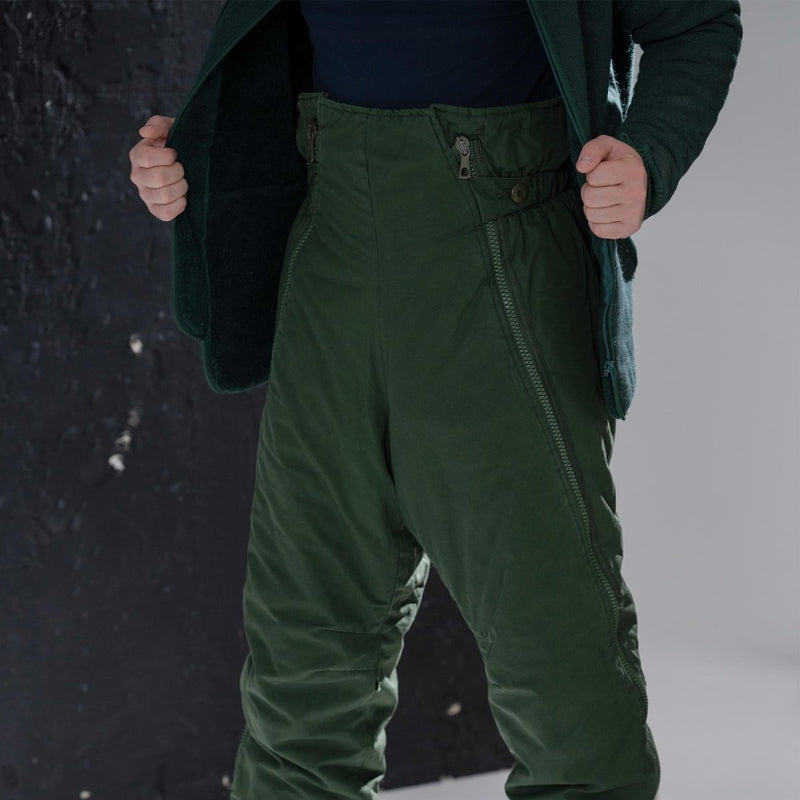 Genuine Swedish army pants insulated M90 green Thermal trousers cold weather - GoMilitar