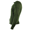 Echter schwedischer Militärpullover, grüner Wollpullover, durchgehender Reißverschluss, Strickjacke, NEU