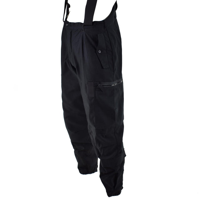 Echte schwedische Thermo-Tankerhose M90, schwarze BDU-Hose mit Hosenträgern, Overall NEU – GoMilitar