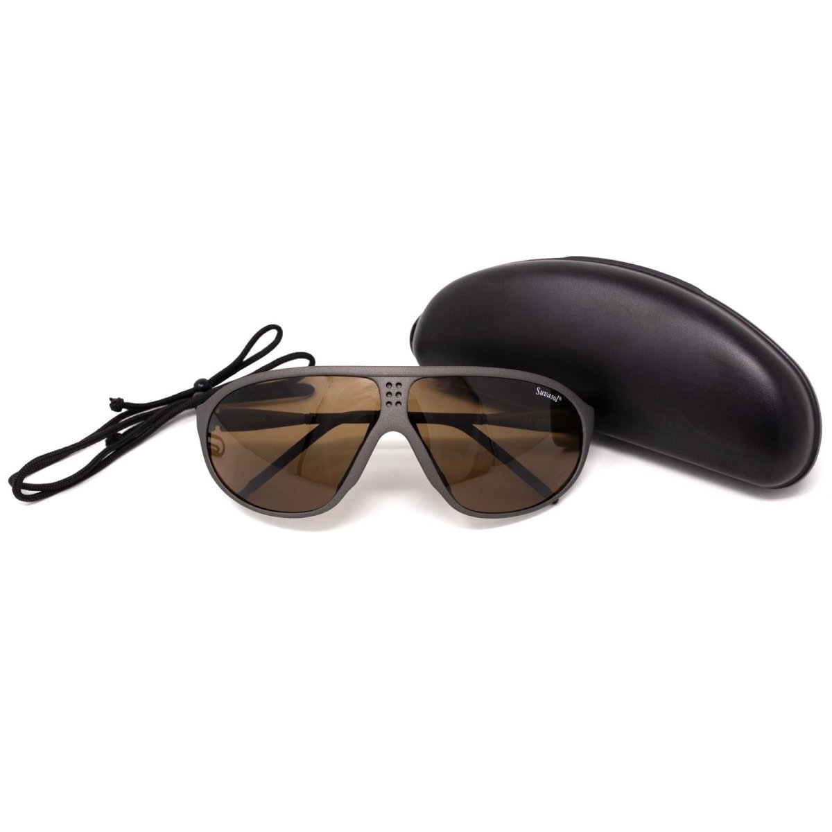 Original Schweizer Armee SUVASOL Sonnenbrille schwarz mit Etui Mountain Alpine Brille NEU