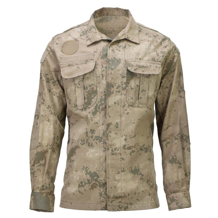 Echte Uniformjacke der türkischen Armee, RipStop-verstärkte Ellbogen, M2018 Camo – GoMilitar
