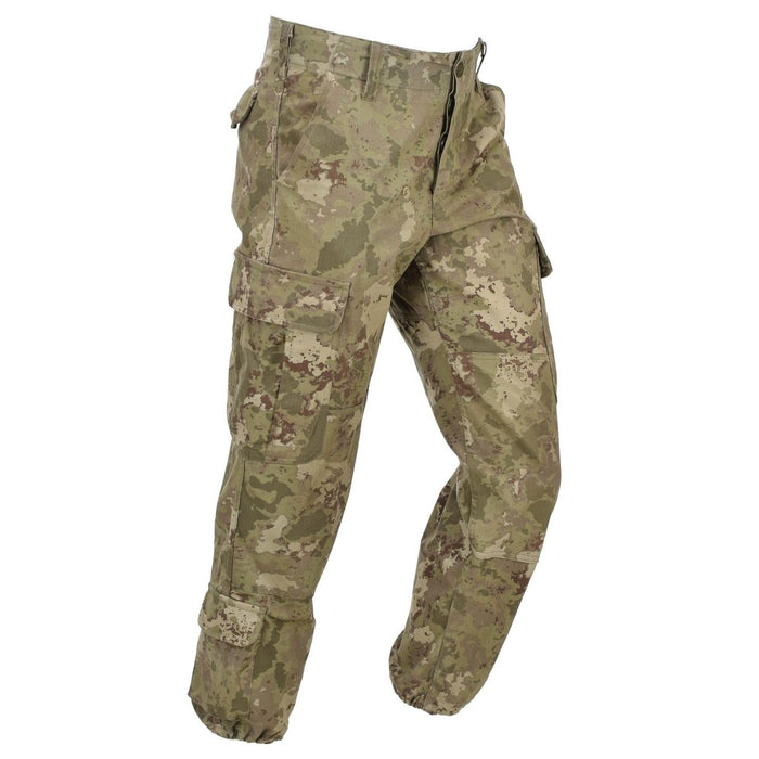 Echte türkische Militär-AG18-Feldhose RipStop elastische Knöchel M2021 Camo – GoMilitar
