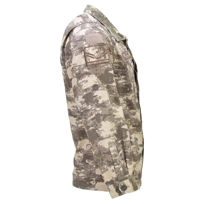 Echte türkische Originaluniformjacke Ripstop verstärkte Ellbogen M2021 Camo