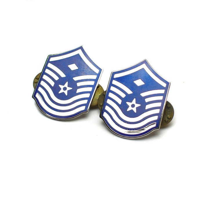 Genuine U.S army rank Senior master sergeant insignia badge military first class - GoMilitar