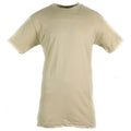 Original US Army T-Shirt Khaki gekämmte Baumwolle Kurzarm Militär NEU