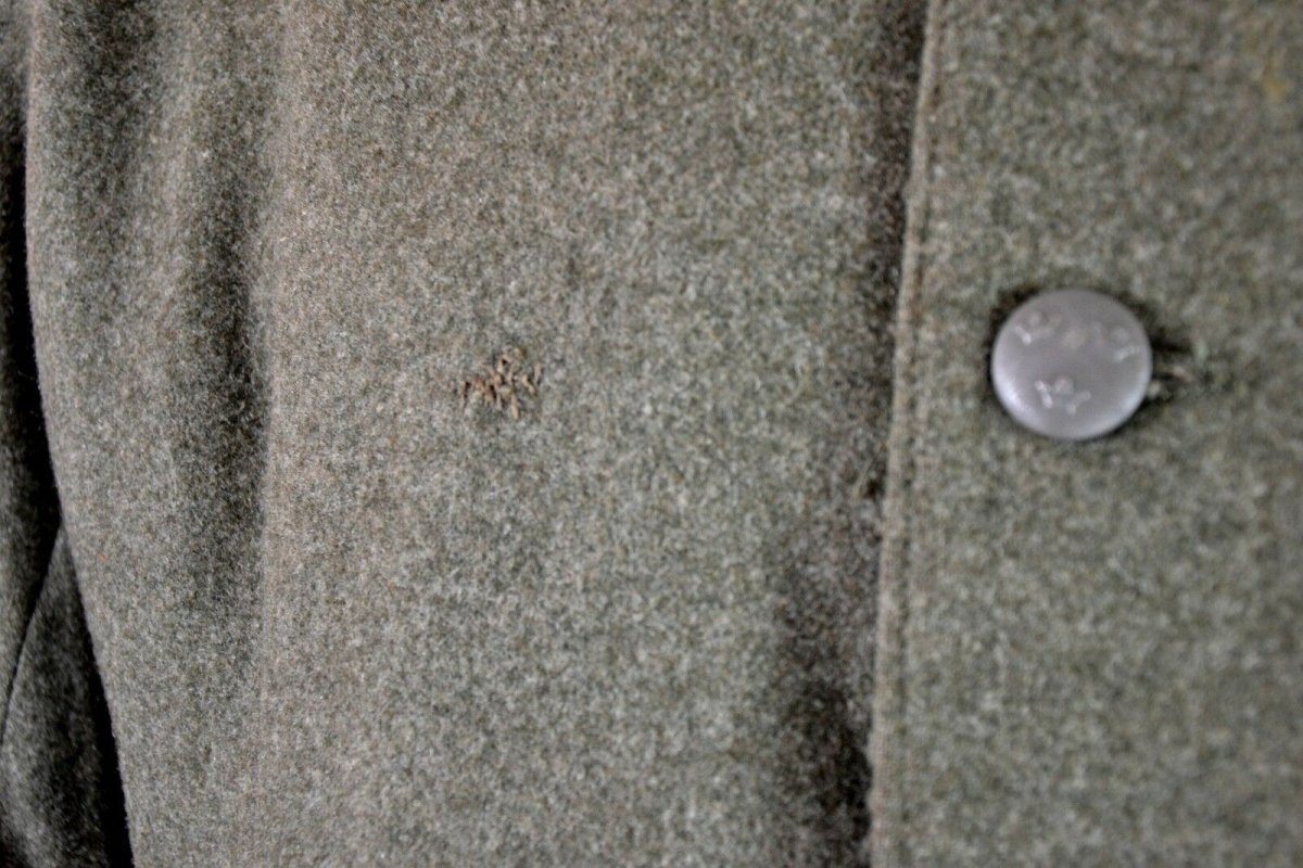 Echte Vintage-Uniformjacke M39 der schwedischen Armee aus Wolle aus dem Zweiten Weltkrieg, 1940er-Jahre, Militärgrau