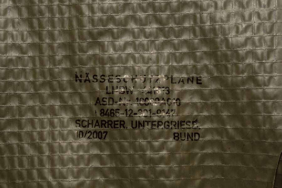 Deutsche Armee Bodenplane Unterlage Plane OD Militär wasserdichte Plane Pad NEU 