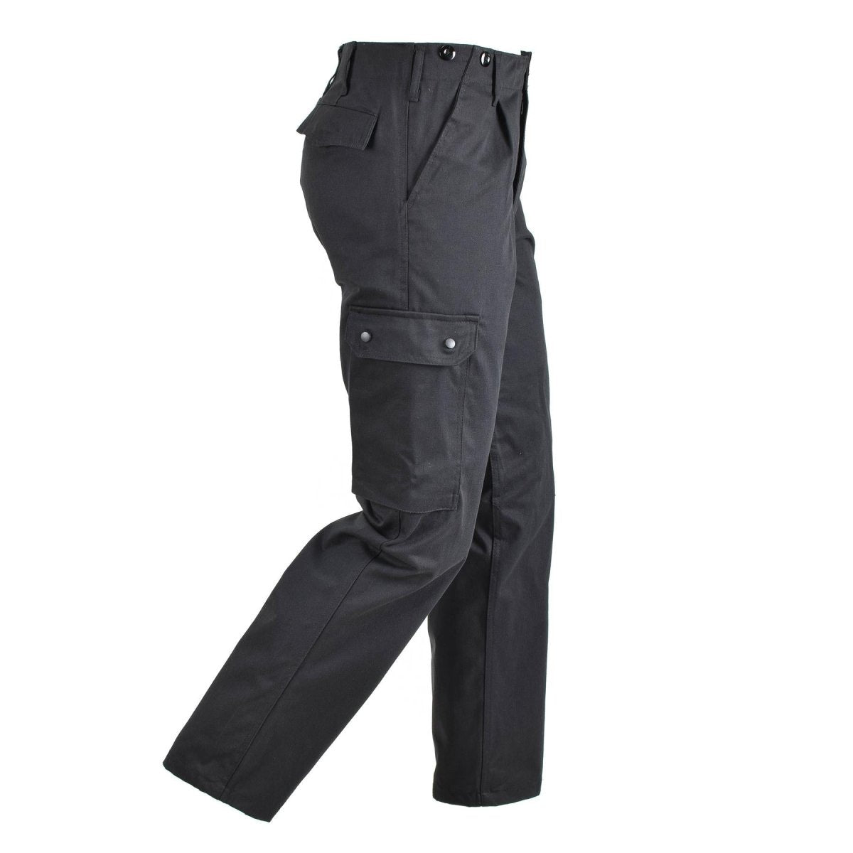 BDU-Cargohose im Stil der Bundeswehr, schwarz, strapazierfähige Kampfuniform, klassische Hose