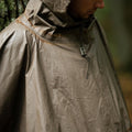 Bundeswehr Regenponcho mit Kapuze und wasserdichtem Olivgrün