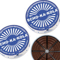 Deutsche Energiemilch-Schokolade SCHO-KA-KOLA Vollmilch 100 g Blechdose blau