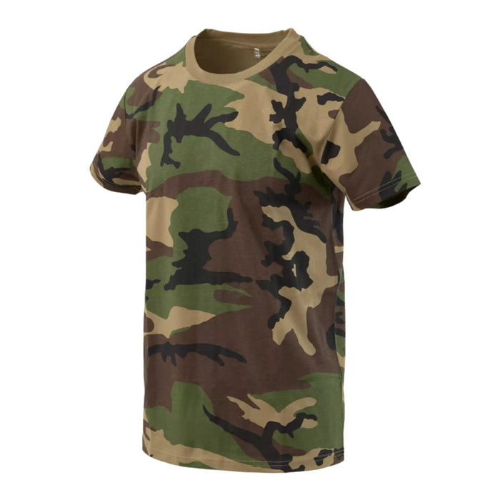 Helikon - Tex Classic T-Shirt Kurzarm Relaxed Fit Cotton Woodland Camo - GoMilitar