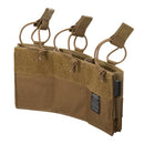 Helikon-Tex triple carbine magazine pouch in tan Cordura 500D for three MOLLE M4 magazines with pull tabs