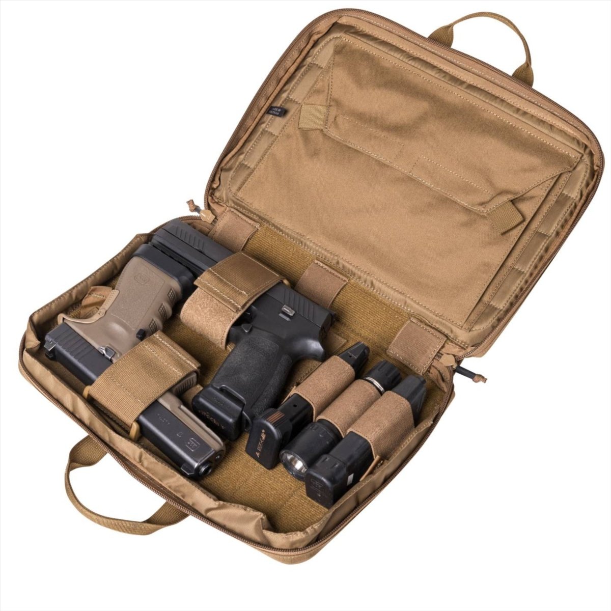 Helikon-Tex Doppelpistolen-Waffenkoffer, Brieftasche, Cordura-Nylon-Handwaffenaufbewahrung, Schwarz