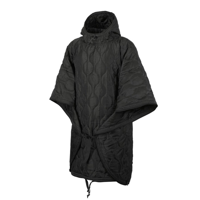 Helikon - Tex SWAGMAN ROLL Basic Poncho Thick Winter Padding Blanket Quilt Black - GoMilitar