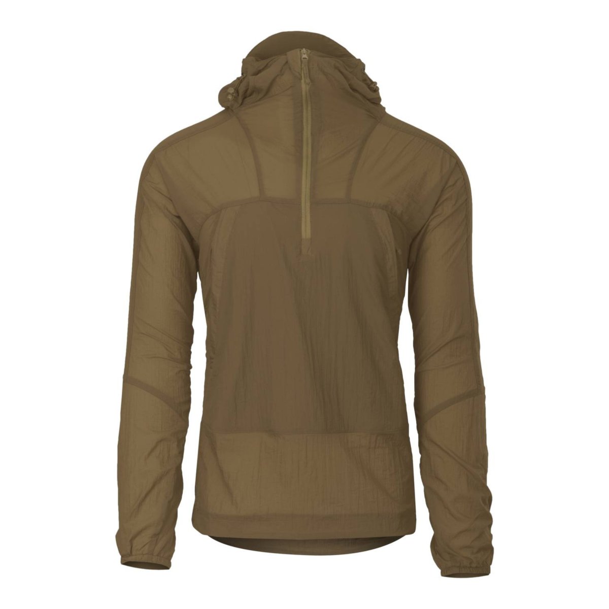 Helikon-Tex WINDRUNNER Anorak Jacke mit verstellbarer Kapuze unten, Woodland Camo
