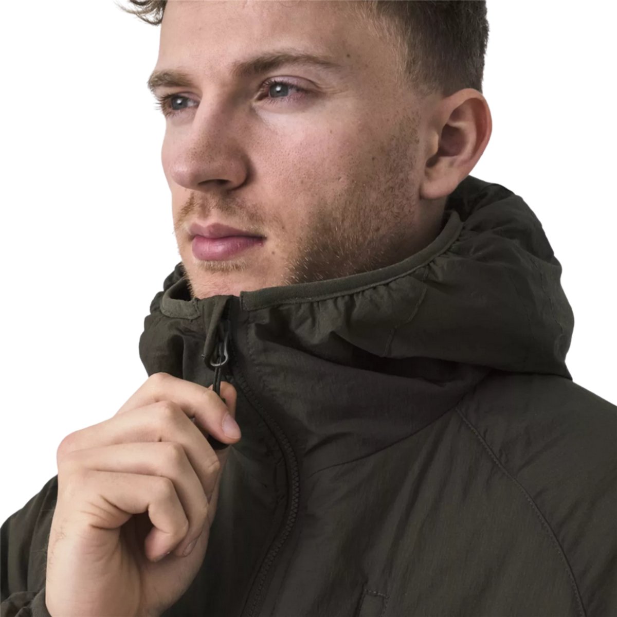 Helikon-Tex Wolfhound Kapuzenjacke, Nylon-Windpack, isoliert, Woodland Camo