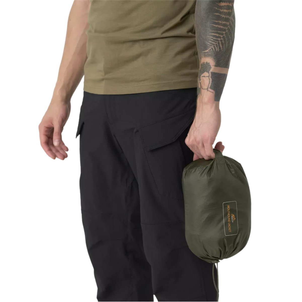 Helikon-Tex Wolfhound Jacke Climashield Isolierung Windpack Woodland Camo