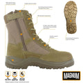 HI-TEC Wanderstiefel Magnum Centurion 8.0 Coyote taktisches Schuhwerk seitlicher Reißverschluss NEU