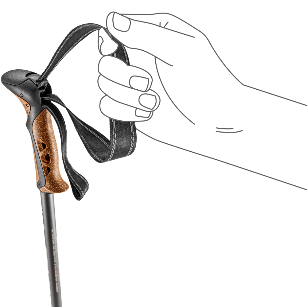 LEKI Khumbu Lite Trekkingstöcke, Paar, 100–135 cm, verstellbar, leichtes Wandern