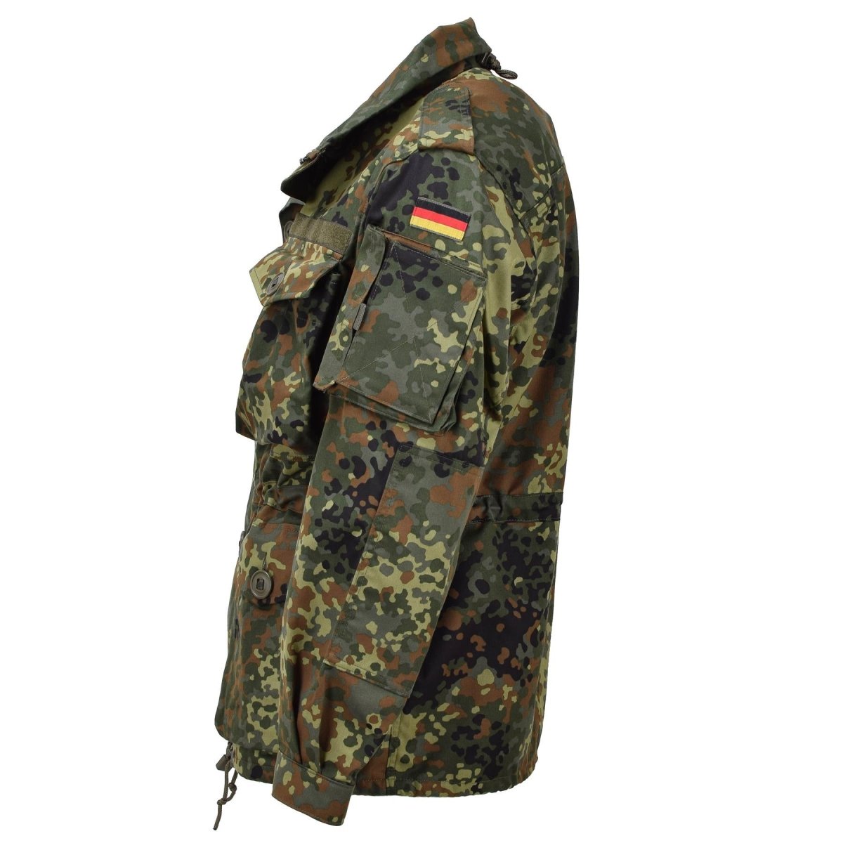 Leo Kohler Militärische Kampftaktikjacke, leichte Feldjacke in Flecktarn-Camouflage
