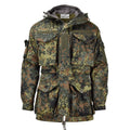 Leo Kohler Militär KSK Smock Taktische Jacke mit Kapuze Feldarmee Flecktarn Camo