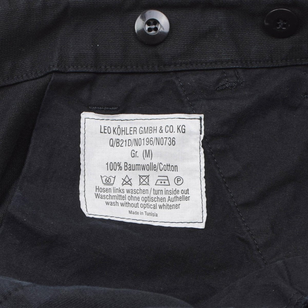 Leo Kohler Militärpersonal Bermuda Shorts knielange Wandershorts Schwarz