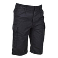 Leo Kohler Militärpersonal Bermuda Shorts knielange Wandershorts Schwarz