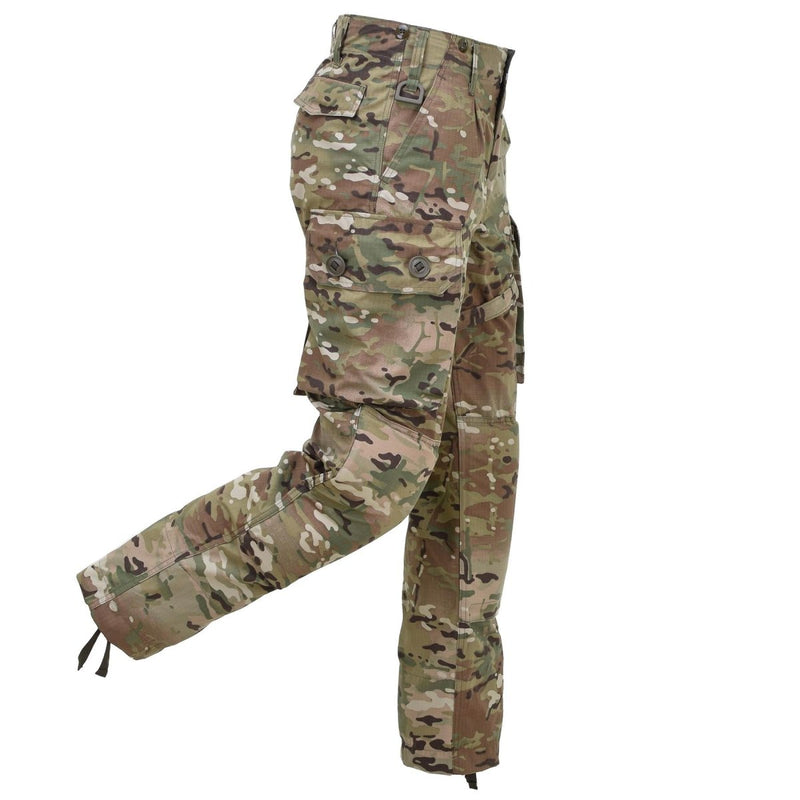 Leo Kohler tactical field pants in multicam camouflage with multiple pockets and durable ripstop fabric design