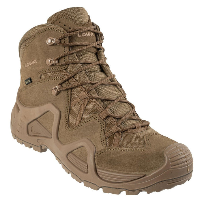 Lowa Zephyr GTX Mid TF Einsatzstiefel in Kojotenbraun mit GORE-TEX-Membran und robuster Sohle für Wasserbeständigkeit