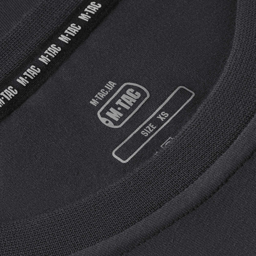 M-TAC 93/7 Sommer-T-Shirt aus leichter Stretch-Baumwolle, kurzärmelig, dunkelgrau