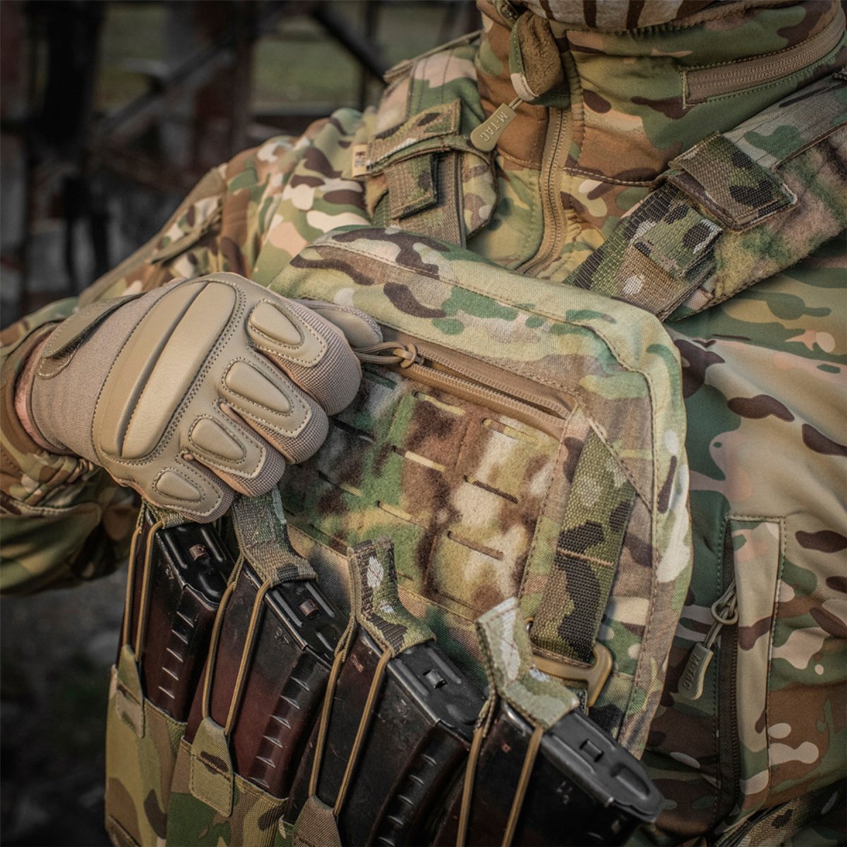 M-TAC Cuirass QRS Taktischer Plattenträger Cordurda Schnellwechselsystem MTP Camo