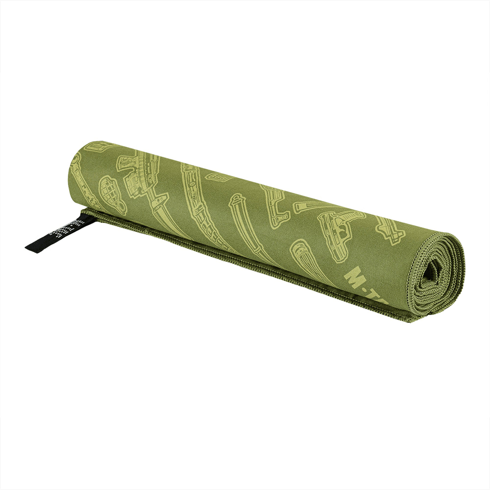 M-TAC Mikrofaser-Handtuch, 150 x 75 cm, schnell trocknend, für Outdoor, Reisen, Camping, Grün