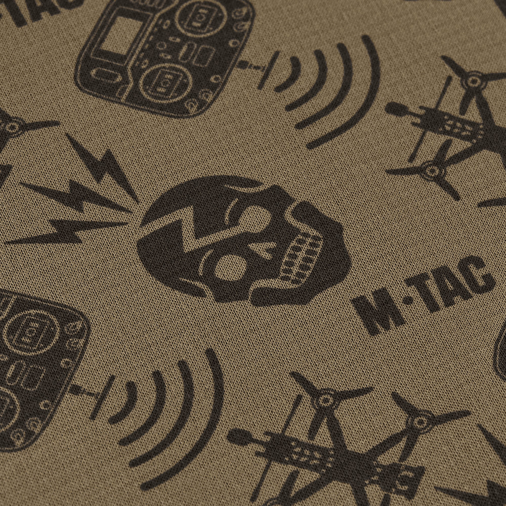 M-TAC Microfleece Neck Gaiter Drone Pattern Taktischer Outdoor-Schal Tan