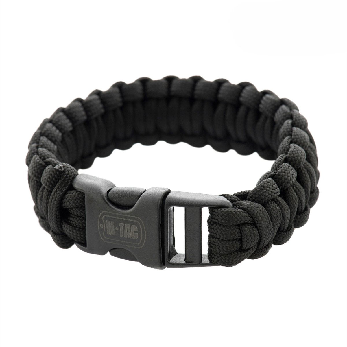 M-TAC Taktisches Paracord-Armband, Survival-taktisches Outdoor-Kabel, 3 m, Schwarz