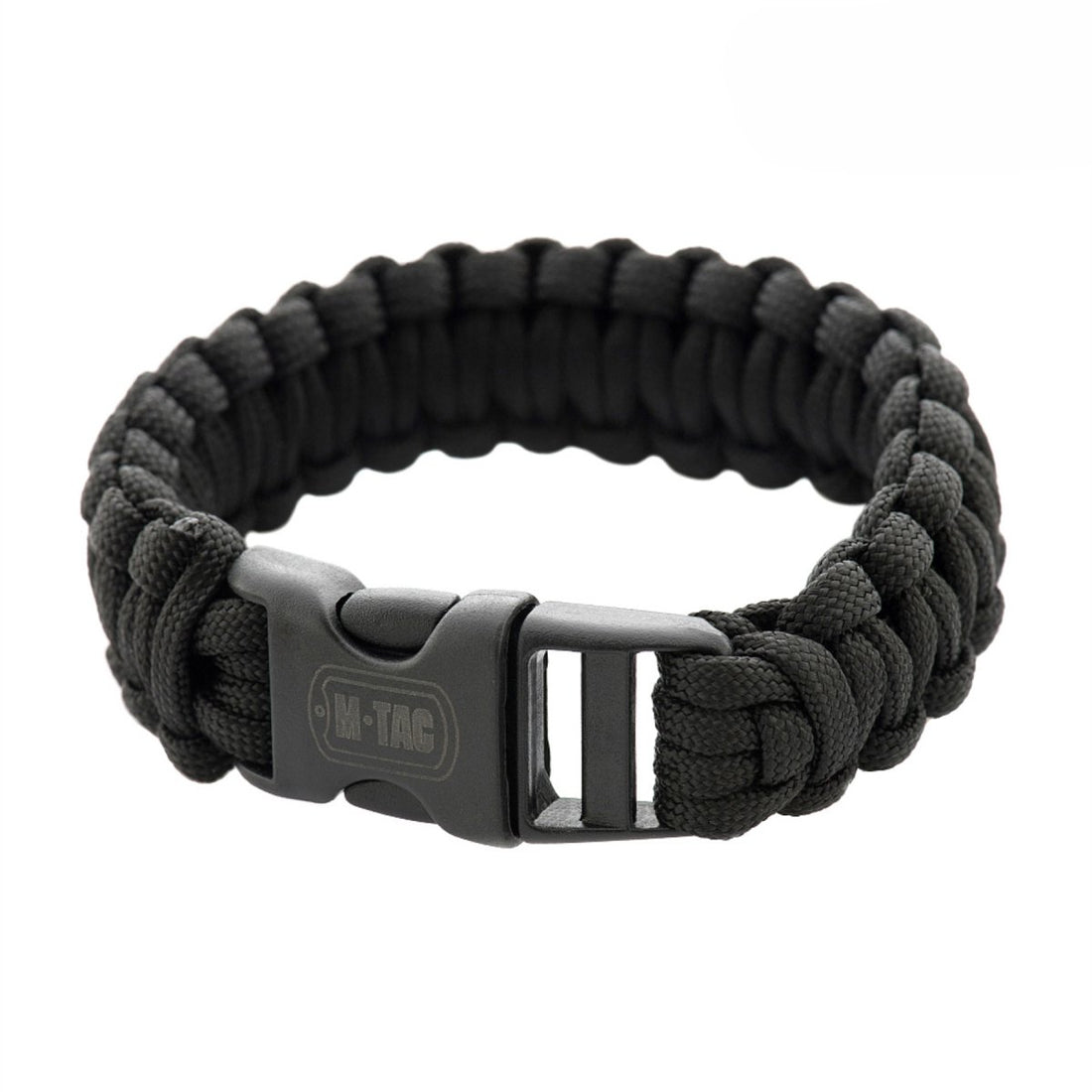 M-TAC Taktisches Paracord-Armband, Survival-taktisches Outdoor-Kabel, 3 m, Schwarz