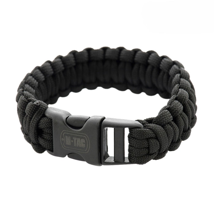 M – TAC Taktisches Paracord-Armband, Survival-taktisches Outdoor-Kabel, 3 m, Schwarz – GoMilitar