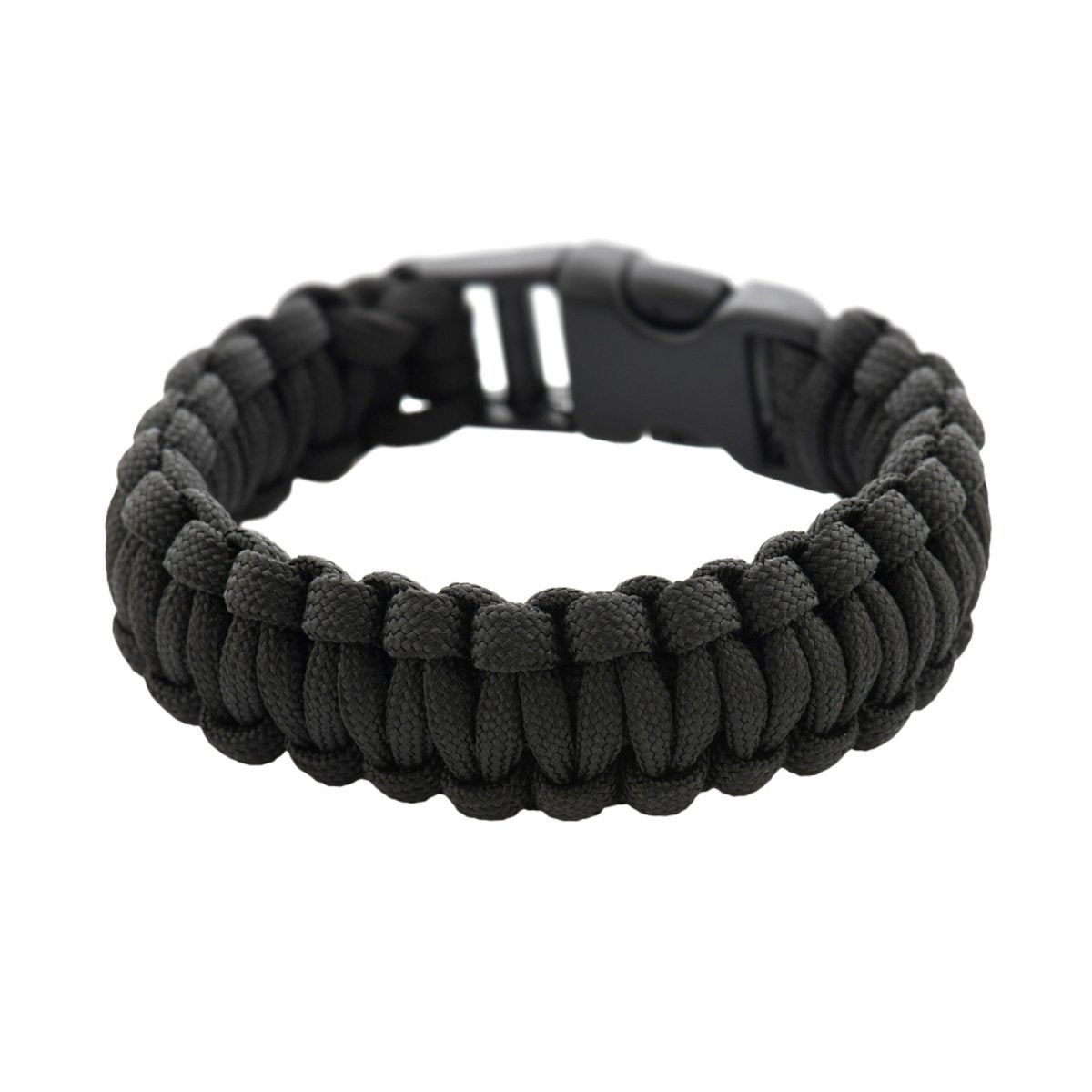 M-TAC Taktisches Paracord-Armband, Survival-taktisches Outdoor-Kabel, 3 m, Schwarz