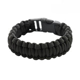 M-TAC Taktisches Paracord-Armband, Survival-taktisches Outdoor-Kabel, 3 m, Schwarz