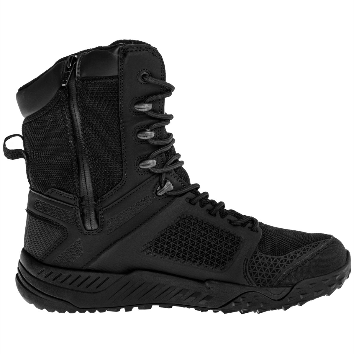 Magnum DRUM MID WP Taktische Stiefel, atmungsaktiv, wasserdicht, Hi-Poly-Innensohle, Schwarz